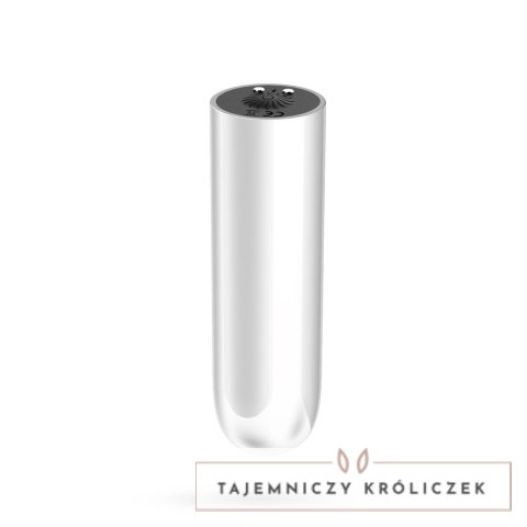 Quackers White - Kompaktowy Wibrujący Model USB 10 Trybow ABS 8,6 cm Crushious
