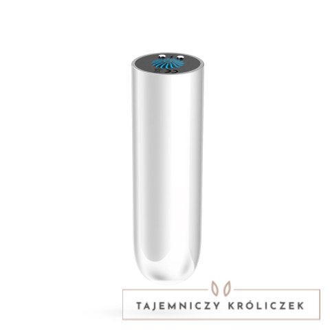 Quackers White - Kompaktowy Wibrujący Model USB 10 Trybow ABS 8,6 cm Crushious