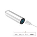 Quackers White - Kompaktowy Wibrujący Model USB 10 Trybow ABS 8,6 cm Crushious