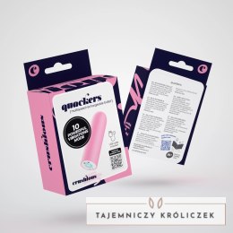 Quackers Wibrująca Kulka USB, 10 Trybow, Wodoodporna, Rożowa 8,6cm Crushious