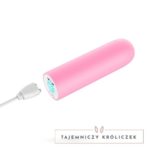 Quackers Wibrująca Kulka USB, 10 Trybow, Wodoodporna, Rożowa 8,6cm Crushious