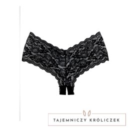 Leg Avenue Candy Apple Allure - koronkowe szorty bezkrokowe, czerwone Allure
