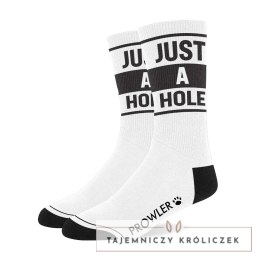 Prowler RED Just a Hole - skarpety czarno-białe z logo, unisex Prowler