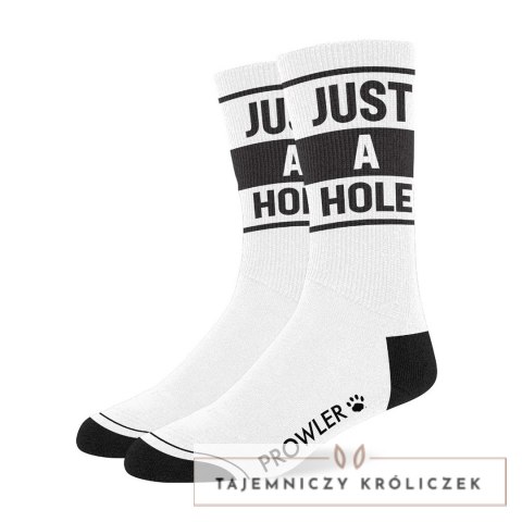 Prowler RED Just a Hole - skarpety czarno-białe z logo, unisex Prowler