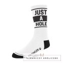Prowler RED Just a Hole - skarpety czarno-białe z logo, unisex Prowler