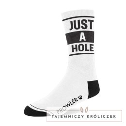 Prowler RED Just a Hole - skarpety czarno-białe z logo, unisex Prowler