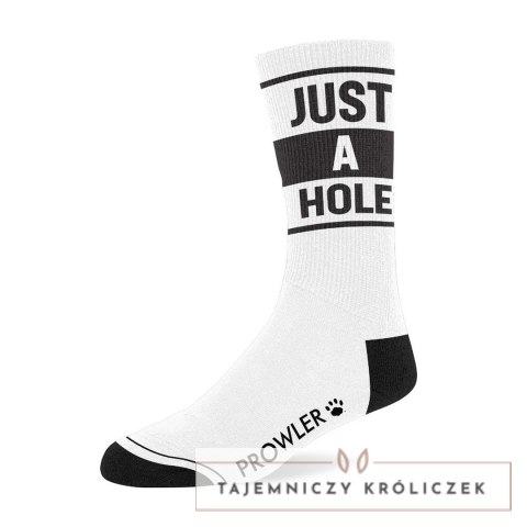Prowler RED Just a Hole - skarpety czarno-białe z logo, unisex Prowler
