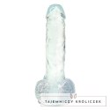 Addiction Crystal Addiction Clear Dong 18 cm, przezroczysty, TPE, przyssawka Addiction