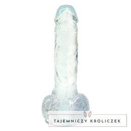 Addiction Crystal Addiction Clear Dong 18 cm, przezroczysty, TPE, przyssawka Addiction
