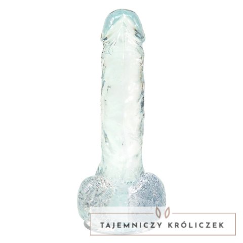 Addiction Crystal Addiction Clear Dong 18 cm, przezroczysty, TPE, przyssawka Addiction