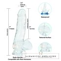 Addiction Crystal Addiction Clear Dong 18 cm, przezroczysty, TPE, przyssawka Addiction