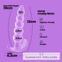 Crushious Draco korek anatomiczny Lila 12 cm ergonomiczny silikon Crushious