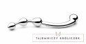 Njoy Fun Wand Silver - stalowy model dwustronny, zakrzywiony, 20 cm Njoy
