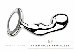 Njoy PFun Plug - stalowy model anatomiczny do masażu, srebrny Njoy