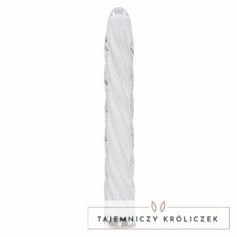 Playboy In A Twist szklany stymulator spiralny, 17,5 cm, wibracje Playboy