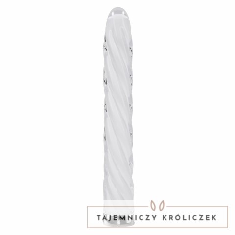 Playboy In A Twist szklany stymulator spiralny, 17,5 cm, wibracje Playboy
