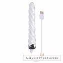 Playboy In A Twist szklany stymulator spiralny, 17,5 cm, wibracje Playboy