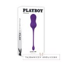 Playboy Pleasure Double Time - Wibrujące kulki Kegla z pilotem, silikon Playboy