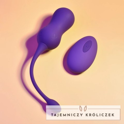 Playboy Pleasure Double Time - Wibrujące kulki Kegla z pilotem, silikon Playboy
