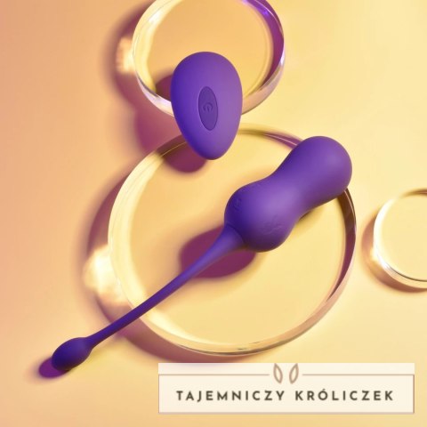 Playboy Pleasure Double Time - Wibrujące kulki Kegla z pilotem, silikon Playboy