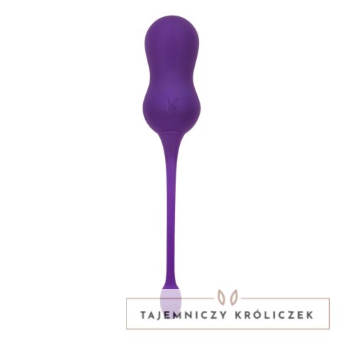 Playboy Pleasure Double Time - Wibrujące kulki Kegla z pilotem, silikon Playboy