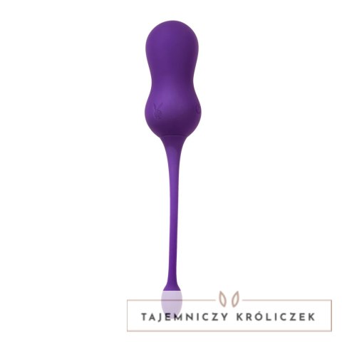 Playboy Pleasure Double Time - Wibrujące kulki Kegla z pilotem, silikon Playboy
