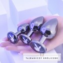 Playboy Pleasure Zestaw 3 metalowych zatyczek treningowych hematyt Playboy