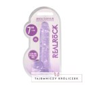 RealRock Crystal Clear 19 cm model z anatomiczną podstawą i przyssawką RealRock by Shots