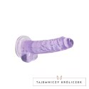 RealRock Crystal Clear 19 cm model z anatomiczną podstawą i przyssawką RealRock by Shots