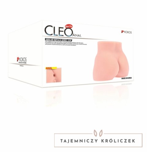 Cleo model anatomiczny z teksturą - kompaktowa maszyna intymna Kokos
