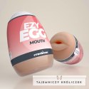 Crushious Ezy Egg Mouth Red - elastyczna maszyna intymna TPE ABS Crushious