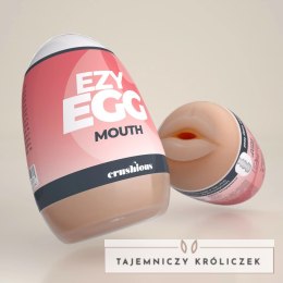 Crushious Ezy Egg Mouth Red - elastyczna maszyna intymna TPE ABS Crushious