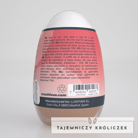 Crushious Ezy Egg Mouth Red - elastyczna maszyna intymna TPE ABS Crushious