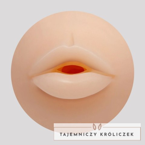 Crushious Ezy Egg Mouth Red - elastyczna maszyna intymna TPE ABS Crushious