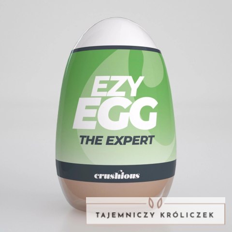 Crushious Ezy Egg The Expert Zielony - Intymny gadżet z teksturą TPE Crushious