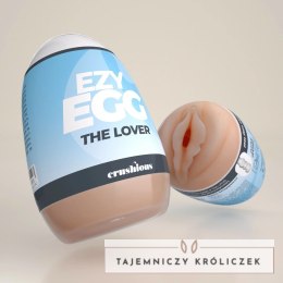 Crushious Ezy Egg The Lover Blue - elastyczna kapsuła intymna TPE ABS Crushious