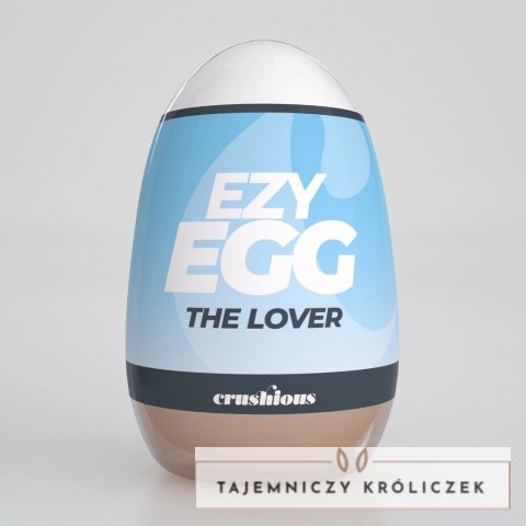 Crushious Ezy Egg The Lover Blue - elastyczna kapsuła intymna TPE ABS Crushious