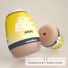 Crushious Ezy Egg Yellow - Kompaktowa maszyna intymna, żołta, TPE Crushious