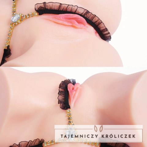 Kokos Adel Onahole - anatomiczny model intymny TPE, naturalny kolor Kokos