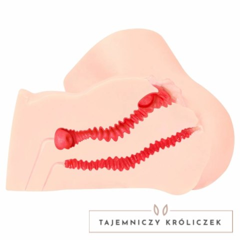 Kokos Adel Onahole - anatomiczny model intymny TPE, naturalny kolor Kokos