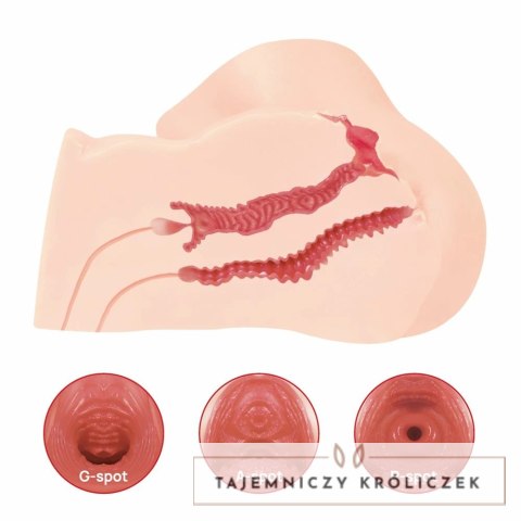 Kokos Maria Onahole - anatomiczny model intymny, ultra miękki TPE Kokos