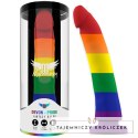 MYTHOLOGY Devon Pride L - silikonowa maszyna intymna, kolor PRIDE, 20 cm MYTHOLOGY FANTASY