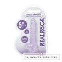 RealRock Crystal Clear 5" Model z Przyssawką Fioletowy 12,7 cm RealRock by Shots