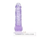 RealRock Crystal Clear 5" Model z Przyssawką Fioletowy 12,7 cm RealRock by Shots