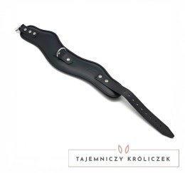 Red Leather Skorzana Obręcz na Szyję Regulowana Czarna - Europejska Produkcja Red Leather