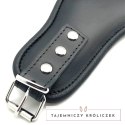 Red Leather Skorzana Obręcz na Szyję Regulowana Czarna - Europejska Produkcja Red Leather