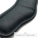 Red Leather Skorzana Obręcz na Szyję Regulowana Czarna - Europejska Produkcja Red Leather