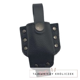 Red Leather Uchwyt na butelkę do uprzęży skorzany czarny 3,5 cm Red Leather