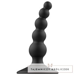 Addicted Toys Plug silikonowy 10 cm czarny - miękki, anatomiczny ADDICTED