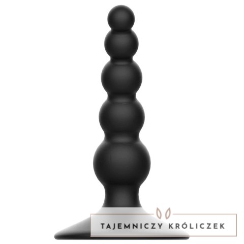 Addicted Toys Plug silikonowy 10 cm czarny - miękki, anatomiczny ADDICTED